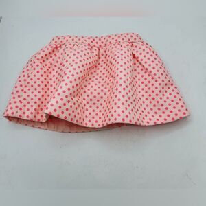 Kate Spade Pink Neon Polka Dot Girl's Coreen Skirt Size 12M